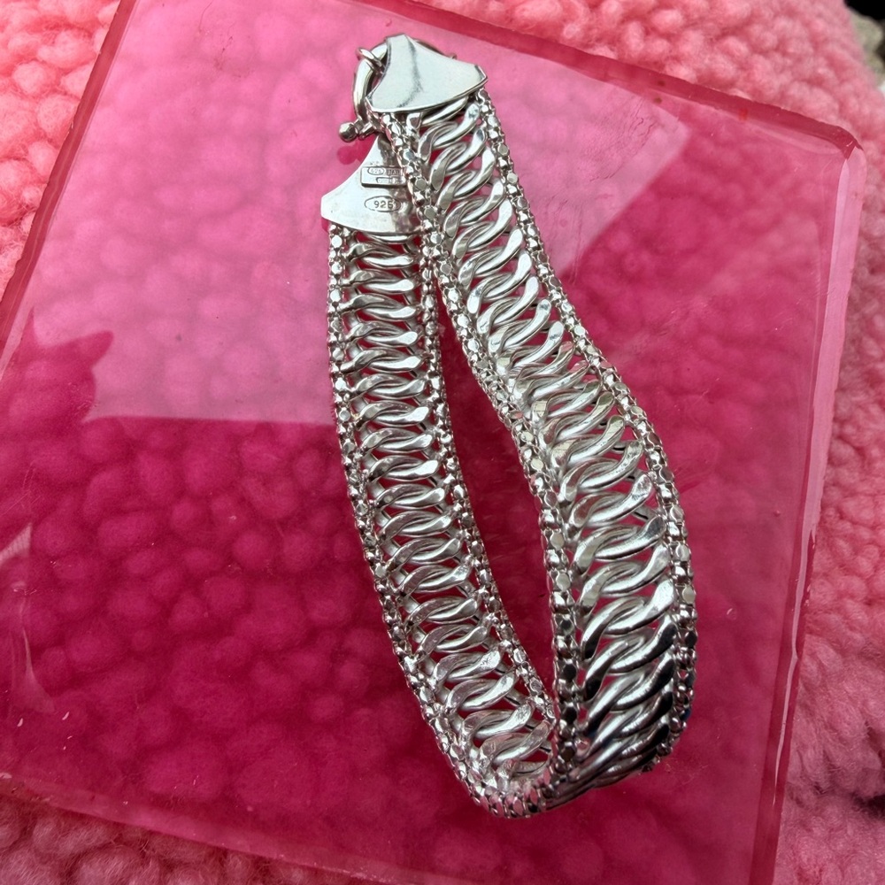 Sterling Silver Chunky Link Bracelet